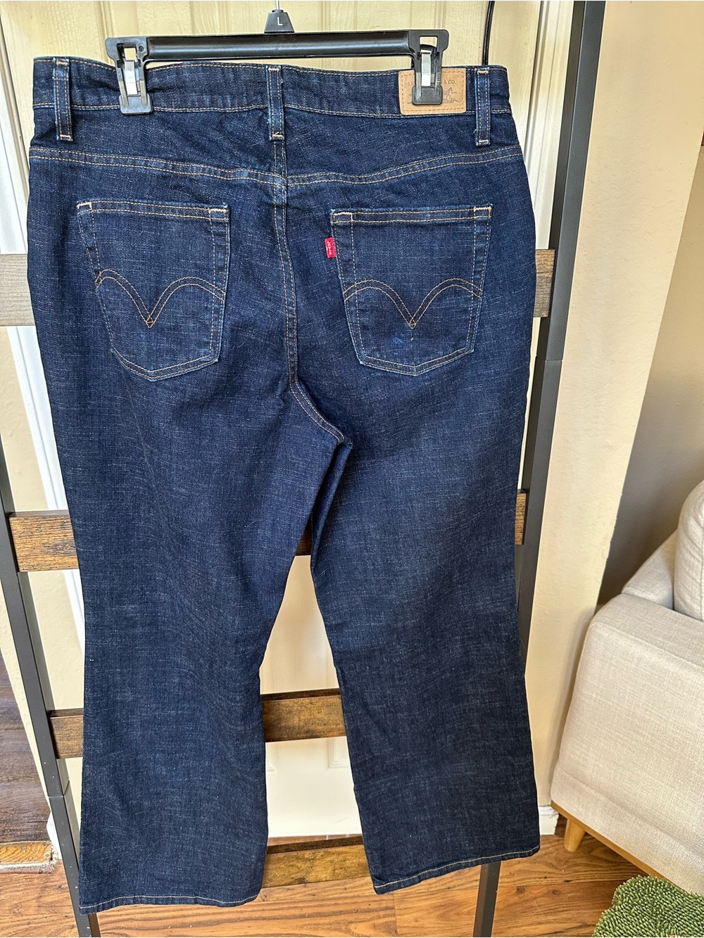 NWOT Indigo Relaxed Straight Jeans
